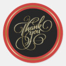 Search for gold thankyou stickers Black