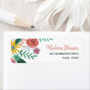 Search for wild return address labels Colourful