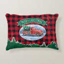 Search for red truck christmas decor Buffalo plaid