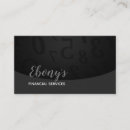 Search for financial services business cards Loan officer