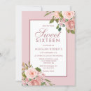 Search for pink and gold sweet 16 invitations Elegant