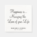 Search for sayings wedding napkins For her