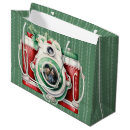 Search for vintage christmas gift bags Red and green