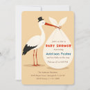 Search for vintage stork baby shower invitations Classic