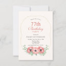 Search for 77th birthday invitations Elegant