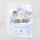 Search for penguin boy birthday invitations Polar bear