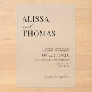 Search for black acrylic invitations Contemporary