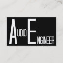 Search for audio engineer business cards Professional