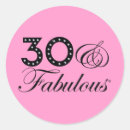Search for 30 and fabulous stickers Party