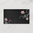 Search for chalkboard business cards Roses