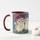 Search for winter owls mugs Snow scene