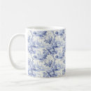 Search for vintage french mugs Toile de jouy