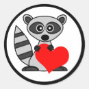 Search for nocturnal animals stickers Racoon