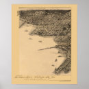 Search for antique panoramic map posters District of columbia