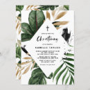 Search for foil christening invitations Watercolor