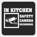 Search for surveillance stickers Warning