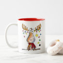 Search for cute moose mugs Christmas lights