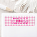 Search for plaid return address labels Minimalist