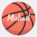 Search for round basketball stickers Coach