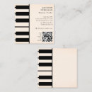 Search for piano business cards Concert pianist