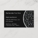 Search for cocktail lounge business cards Bartender