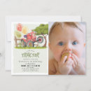 Search for red tractor birthday invitations Watercolor