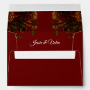 Search for rustic wedding envelopes Red