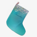 Search for turquoise christmas stockings Glitter
