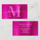 Search for hot pink business cards Stylish