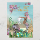 Search for african american mermaid baby shower invitations Under the sea