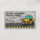 Search for road construction business cards Building