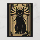 Search for retro cats postcards Black cat