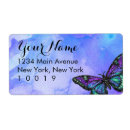 Search for purple bat mitzvah return address labels Watercolor