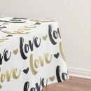 Search for love heart tablecloths Black
