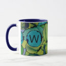 Search for teal watercolor mugs Green