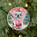 Search for french bulldogs christmas tree decorations Cute