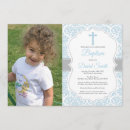 Search for boys blue damask christening invitations Christian