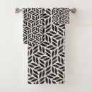 Search for black white leaves bath towels Vintage