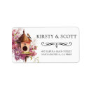 Search for birdhouse return address labels Floral