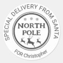 Search for name list stickers Santas workshop