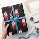 Search for black santa claus wrapping paper Cute