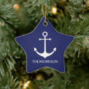 Search for anchor christmas tree decorations Navy blue