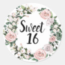 Search for blush rose stickers Sweet 16