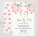 Search for floral unicorn invitations Pink