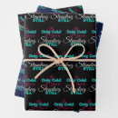 Search for humorous christmas wrapping paper For her