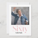 Search for pink 60th birthday invitations Typography