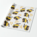 Search for dump truck wrapping paper Boys birthday