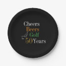 Search for black and gold paper plates 50th birthday party