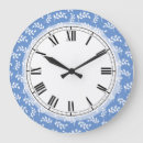Search for white and blue kitchen clocks Elegant