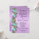 Search for teal bridal shower invitations Flower